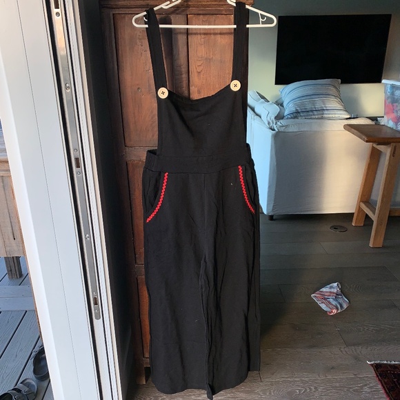 TeeBerry & Weave Apron Front Wide Leg Jumpsuit - Picture 6 of 16